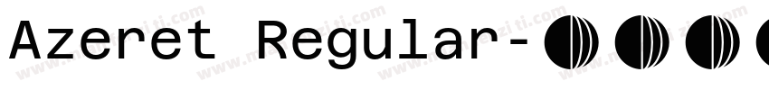 Azeret Regular字体转换